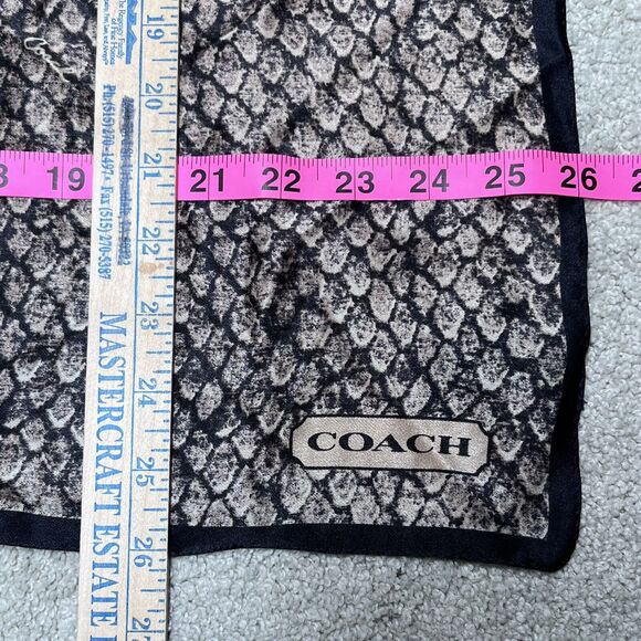 Coach Black and Brown Scarf - Picture 10 of 10